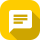 Speech bubble icon on yellow background, representing communication, at Atlantis Beach.